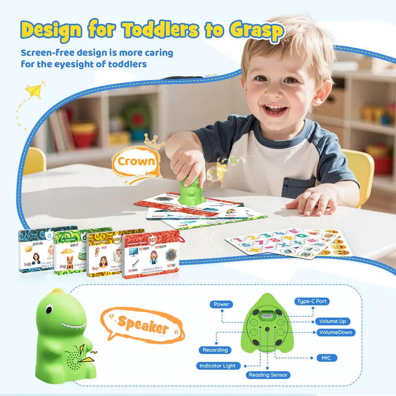 Fidova Talking Dinosaur Flash Cards